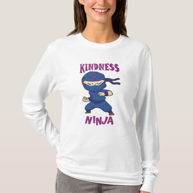 Camiseta Amabilidad Ninja, lucha contra el acoso (Anverso)