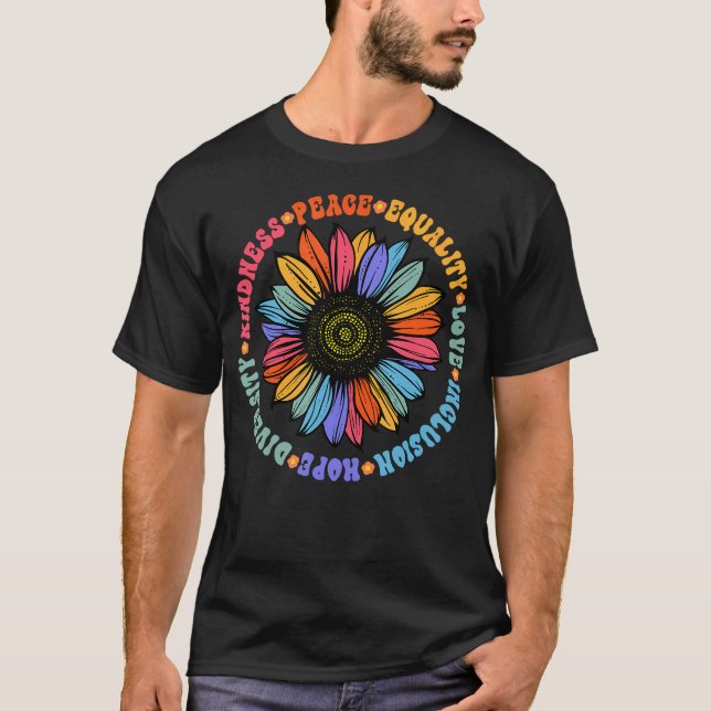 Camiseta Amabilidad Paz Igualdad Amor Esperanza Diversidad  (Anverso)