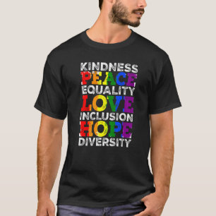 Camiseta Amabilidad Paz Igualdad Bandera Arcoiris Lgbt Orgu