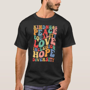 Camiseta Amabilidad Paz Igualdad Inclusión Diversidad Human
