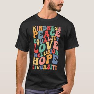 Camiseta Amabilidad Paz Igualdad Inclusión Diversidad Human