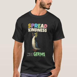 Camiseta Amabilidad premeditada, no gérmenes, animal gracio
