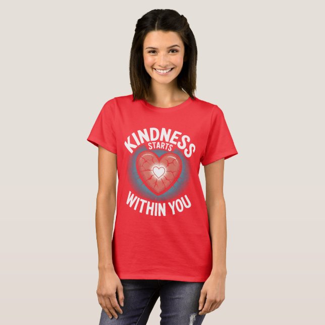 Camiseta Amabilidad y curación - Cita Inspiradora (Anverso completo)