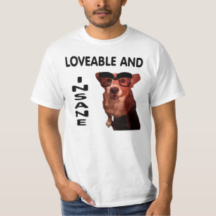 Camiseta Amable e insano.