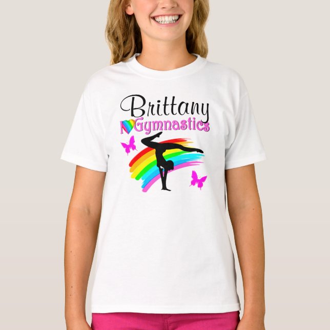 CAMISETA AMABLE GIMNASIO PERSONALIZADO DE RAINBOW Y BUTTERF (Anverso)