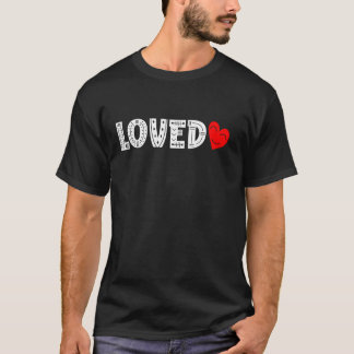 Camiseta AMADO Corazón Rojo Feliz Día de San Valentín Diver