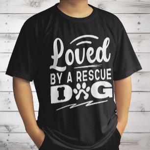Camiseta Amado Por Un Perro De Rescate Regalos De Adopción 