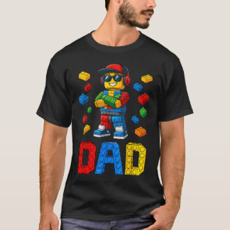 Camiseta Amaestro Constructor de la Familia Padre Bloques L