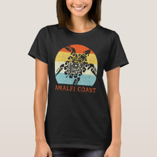 Camiseta Amalfi Costa Vintage Tortuga Retro Vacación Europe