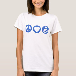 Camiseta Amamantamiento del amor de la paz