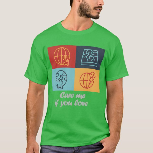 Camiseta Ámame si te importa retro (Anverso)