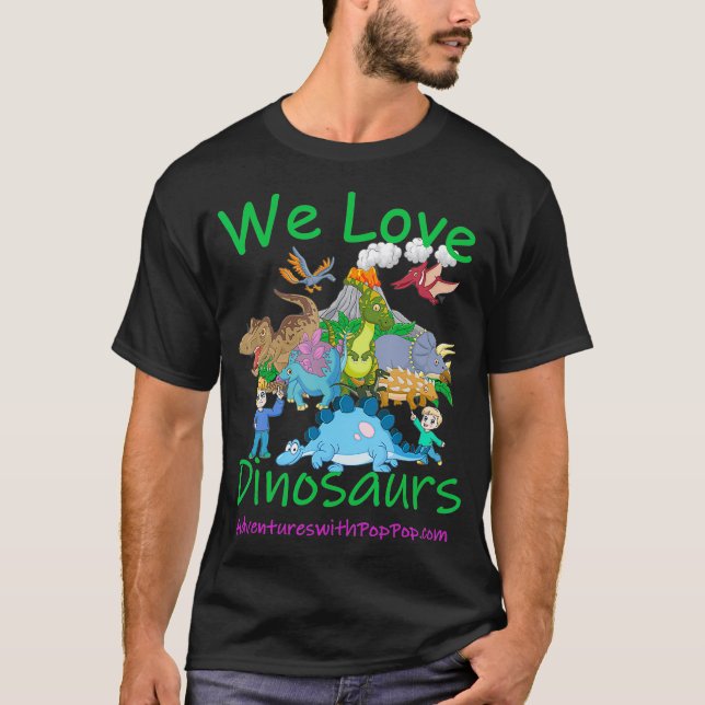 Camiseta Amamos a los dinosaurios (Anverso)