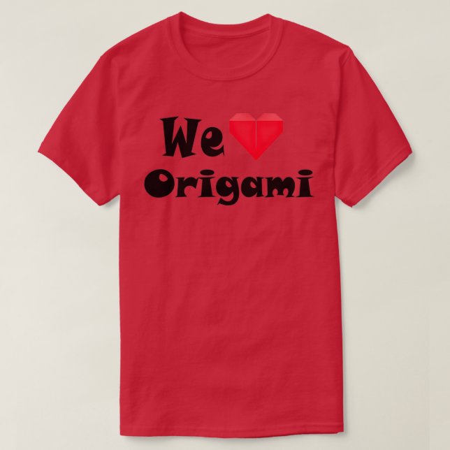 Camiseta Amamos el Origami (Diseño del anverso)