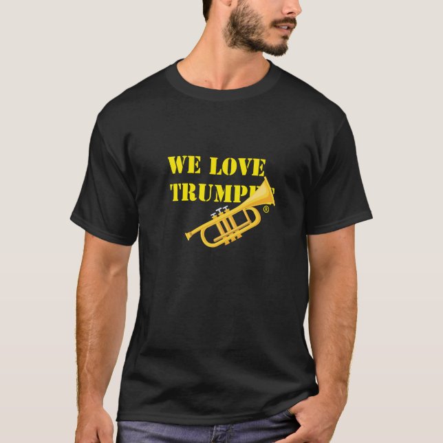 Camiseta Amamos la trompeta (Anverso)