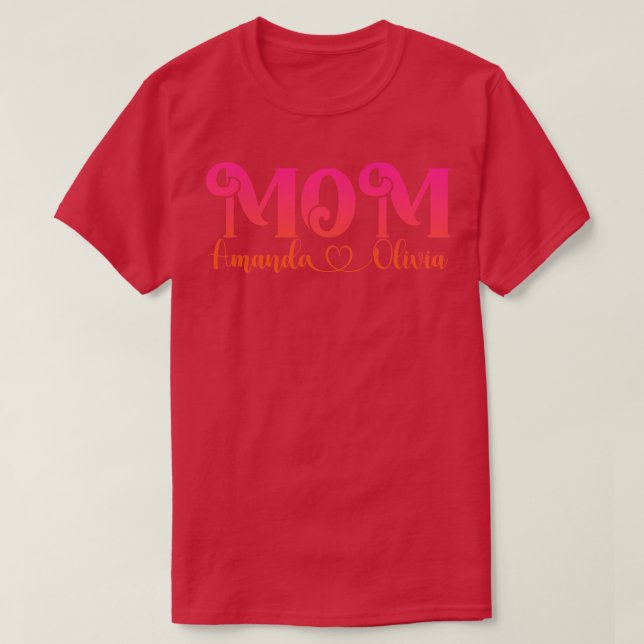 Camiseta Amanda Love Olivia Mothers chica Mom Mimi Gigi Tía (Diseño del anverso)