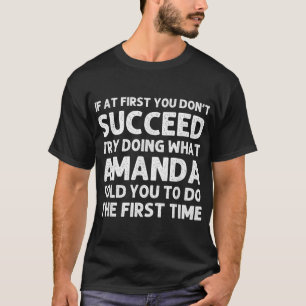 Camiseta AMANDA Nombre Navidades de Funny Birthday Personal