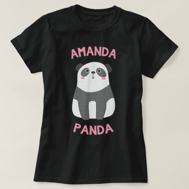 Camiseta Amanda Panda Bear  (Diseño del anverso)