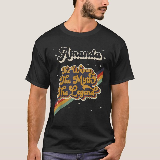 Camiseta Amanda The Women The Myth The Legend First Name Re (Anverso)