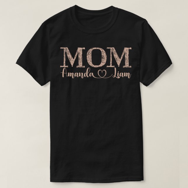 Camiseta Amanda V. Madre madre madre madre Gigi tía familia (Diseño del anverso)
