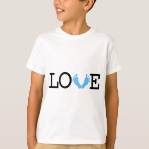 Camiseta Amándome algunos bebés - azules claros