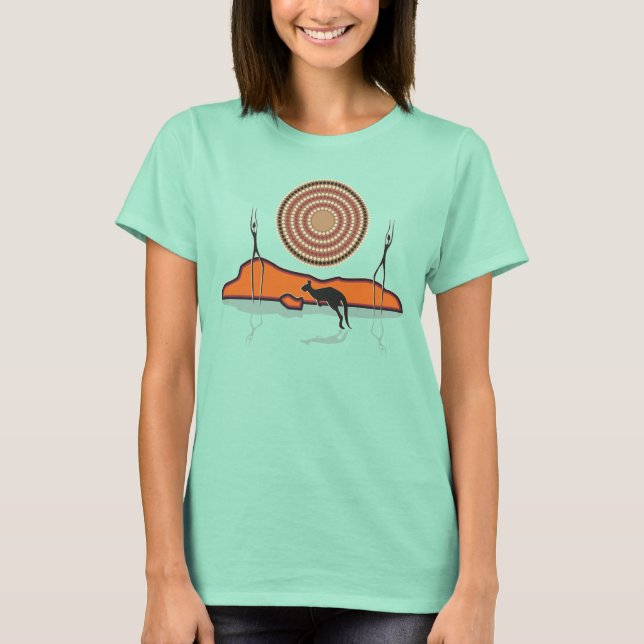 Camiseta Amanecer Aborigiano (Anverso)