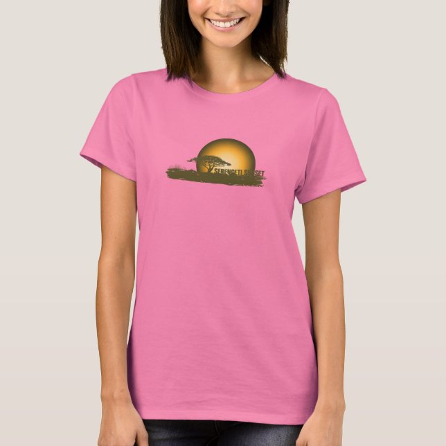 Camiseta Amanecer africano - Oscuro (Anverso)