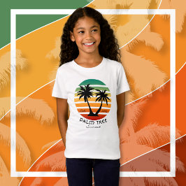 Camiseta Amanecer de árbol de palmas