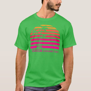 Camiseta Amanecer de color retro de Florida
