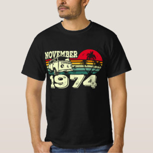 Camiseta Amanecer de la Caravana Clásica Vintage 74 noviem