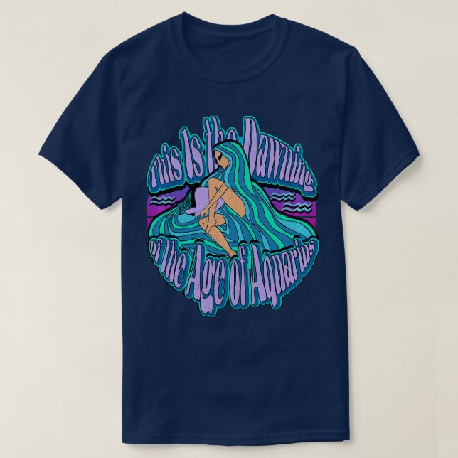 Camiseta Amanecer de la Era de Aquarius es el gráfico de Gu (Diseño del anverso)