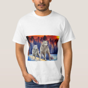 Camiseta Amanecer de los bosques de invierno
