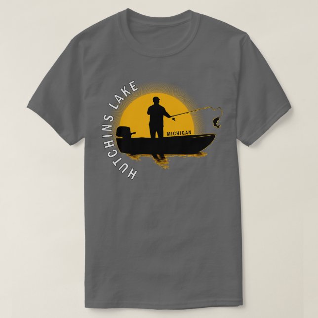 Camiseta Amanecer de Michigan en el lago Hutchins (Diseño del anverso)
