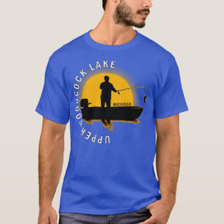 Camiseta Amanecer de Michigan en la Pesca del Lago de Mader