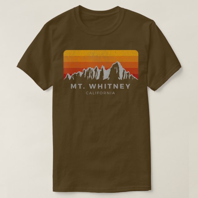 Camiseta Amanecer de Mt Whitney California (Diseño del anverso)