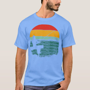 Camiseta Amanecer de pesca retro