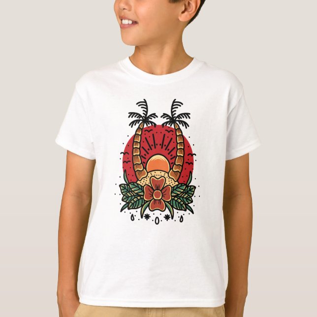 Camiseta Amanecer de verano (Anverso)
