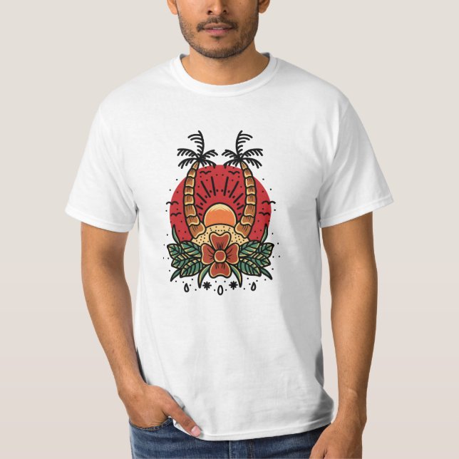 Camiseta Amanecer de verano (Anverso)