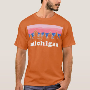 Camiseta Amanecer del árbol de pinos del norte de Michigan