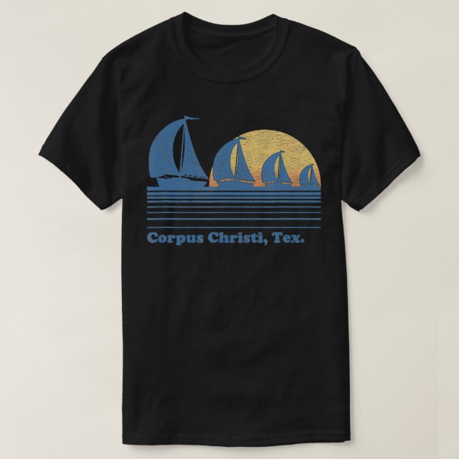Camiseta Amanecer del Corpus Christi TX (Diseño del anverso)