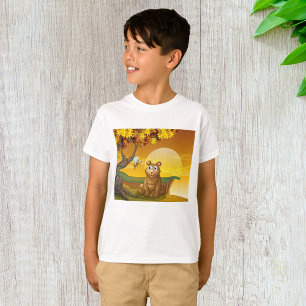 Camiseta Amanecer del oso marrón