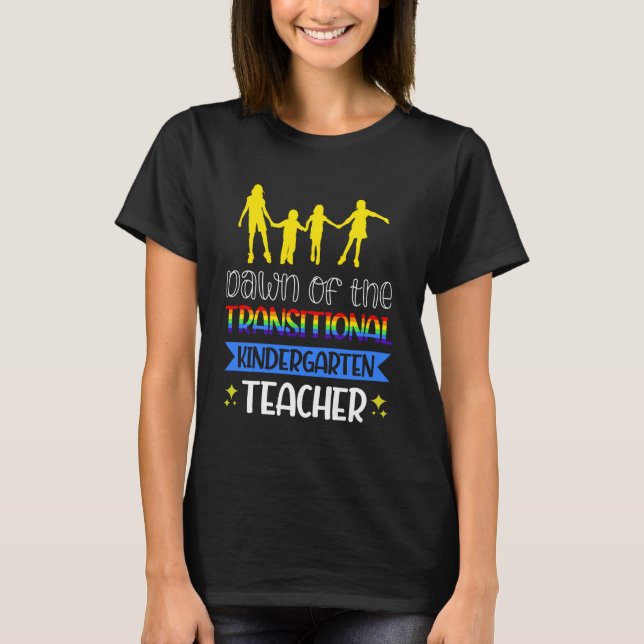 Camiseta Amanecer Del Profesor De Jardín De Niños De Transi (Anverso)