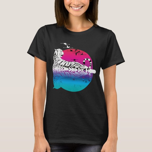 Camiseta Amanecer del tigre blanco (Anverso)