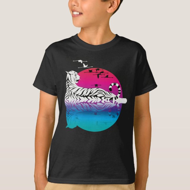 Camiseta Amanecer del tigre blanco (Anverso)