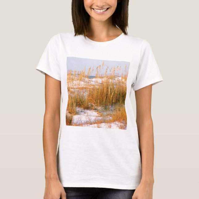 Camiseta Amanecer Destin de las dunas de la playa (Anverso)