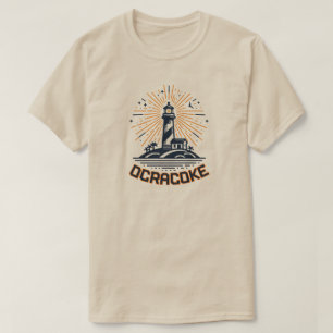 Camiseta Amanecer en el Faro de Ocracoke Carolina del Norte