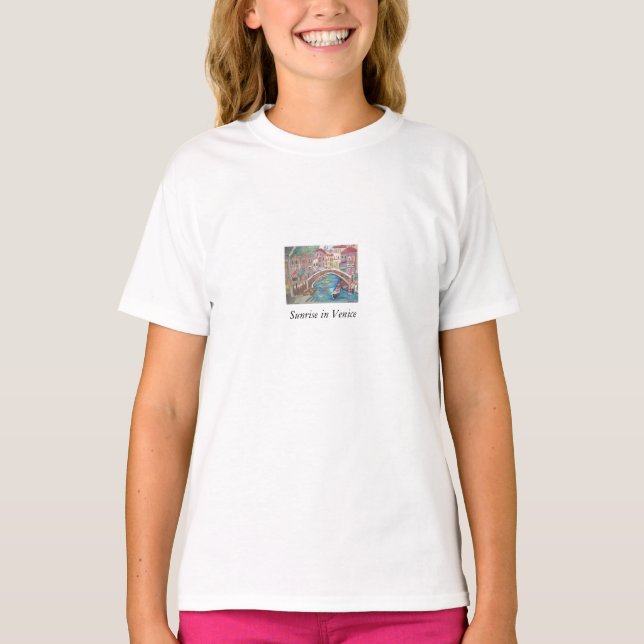 Camiseta Amanecer en Venecia, Italia (Anverso)