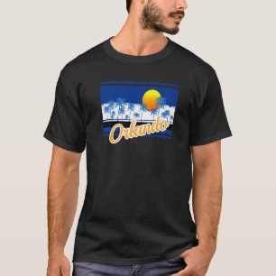 Camiseta Amanecer estilo del Orlando Florida Retro 80