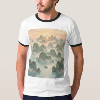 Camiseta Amanecer Mágico en Raja Ampat Estilo Vintage