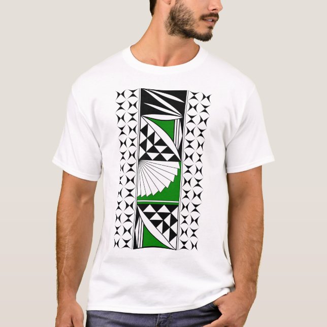 Camiseta Amanecer nativo del suroeste en verde (Anverso)