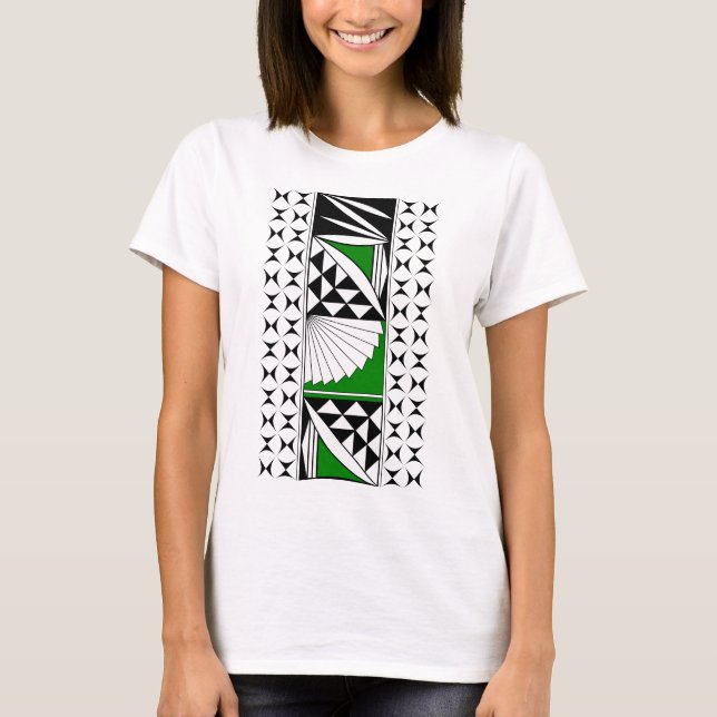 Camiseta Amanecer nativo del suroeste en verde (Anverso)
